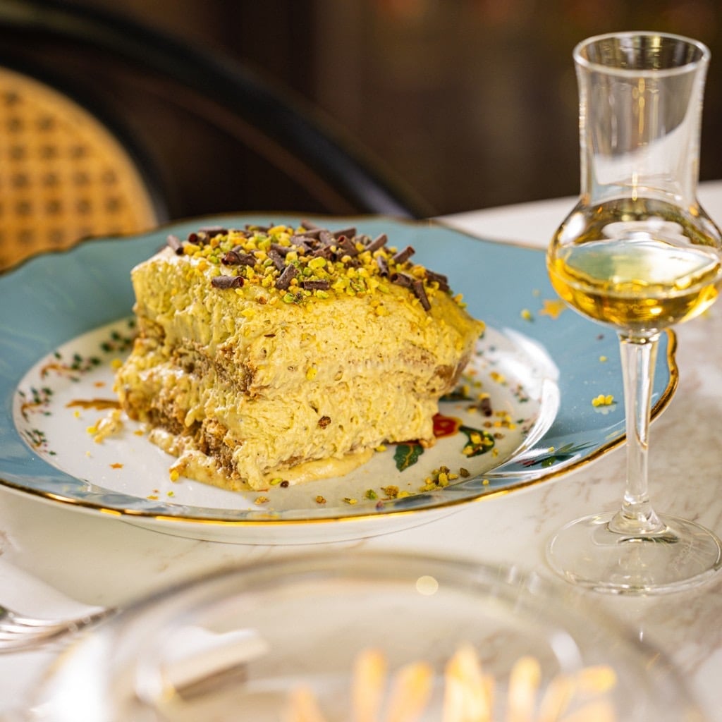 Pistachio Tiramisu, Grappa